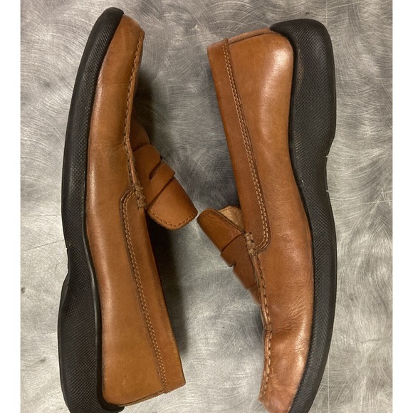 Ralph Lauren Size 9.5 D Adison Penny Loafer Leather Upper/Lined Polo Tan - Picture 6 of 11